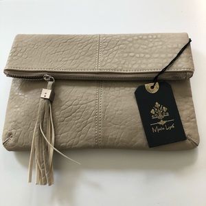 NWT Moda Luxe Melodie Fold Over Clutch with Strap